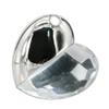 128GB Heart Shape USB Flash Drive USB Drives Memory Stick Thumb Drives USB 2.0 Disk Pen Drive Pen Drive USB Drive Date Storage Flash Disk Zip Drive USB Stick (Silver) view 1