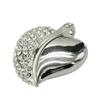 16GB Heart Shape USB Flash Drive USB Drives Memory Stick Thumb Drives USB 2.0 Disk Pen Drive Date Storage Flash Disk Jump Drive USB Stick USB Drive (Silver) view 2