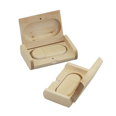 16GB Wood Box USB Flash Drive USB Drives Memory Stick Thumb Drives USB Stick USB 2.0 Pen Drive Date Storage Zip Drive Drive PenDrive External Storage (White)