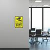 CVANU Warning Sign Sticker for CCTV Security Camera (Pack 10) CV-1 view 2
