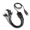 8 in 1 USB Programming Cable, C2102 Chip, Respectful Shell Material with 8 adapters, for Kenwood/QuanShengcn/Tyt/Motorola Walkie Talkie Car Radio view 1