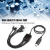 8 in 1 USB Programming Cable, C2102 Chip, Respectful Shell Material with 8 adapters, for Kenwood/QuanShengcn/Tyt/Motorola Walkie Talkie Car Radio view 2