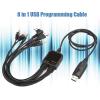 8 in 1 USB Programming Cable, C2102 Chip, Respectful Shell Material with 8 adapters, for Kenwood/QuanShengcn/Tyt/Motorola Walkie Talkie Car Radio view 3