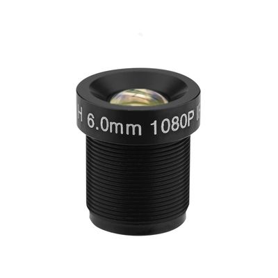 6mm CCTV Camera Lens 2MP IR Security Lens with 58 Wide Angle, 24-Hour Night Vision IP Camera Lens for 1/2.7 1/3 1/4 CCD, *0.5