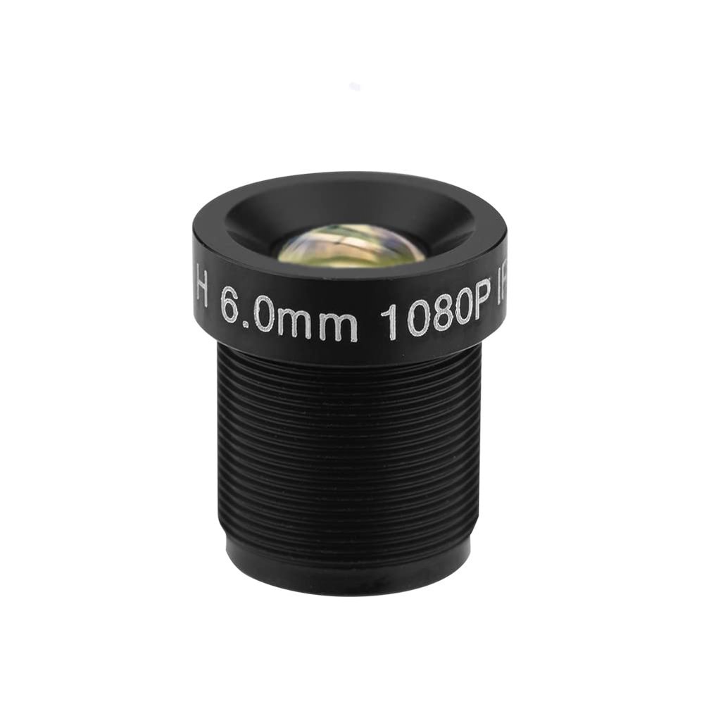 6mm CCTV Camera Lens 2MP IR Security Lens with 58 Wide Angle, 24-Hour Night Vision IP Camera Lens for 1/2.7 1/3 1/4 CCD, *0.5