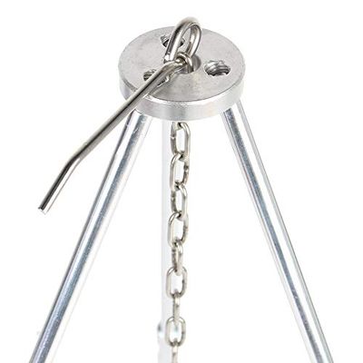 Camping Tripod, Portable and Adjustable Campfire Cooking Grill Tripod for Outdoor Enthusiasts, Camping Trips, Picnics, BBQ Parties