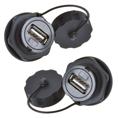 ANMBEST 2PCS USB2.0 IP67 Waterproof Connector Female to Female Coupler