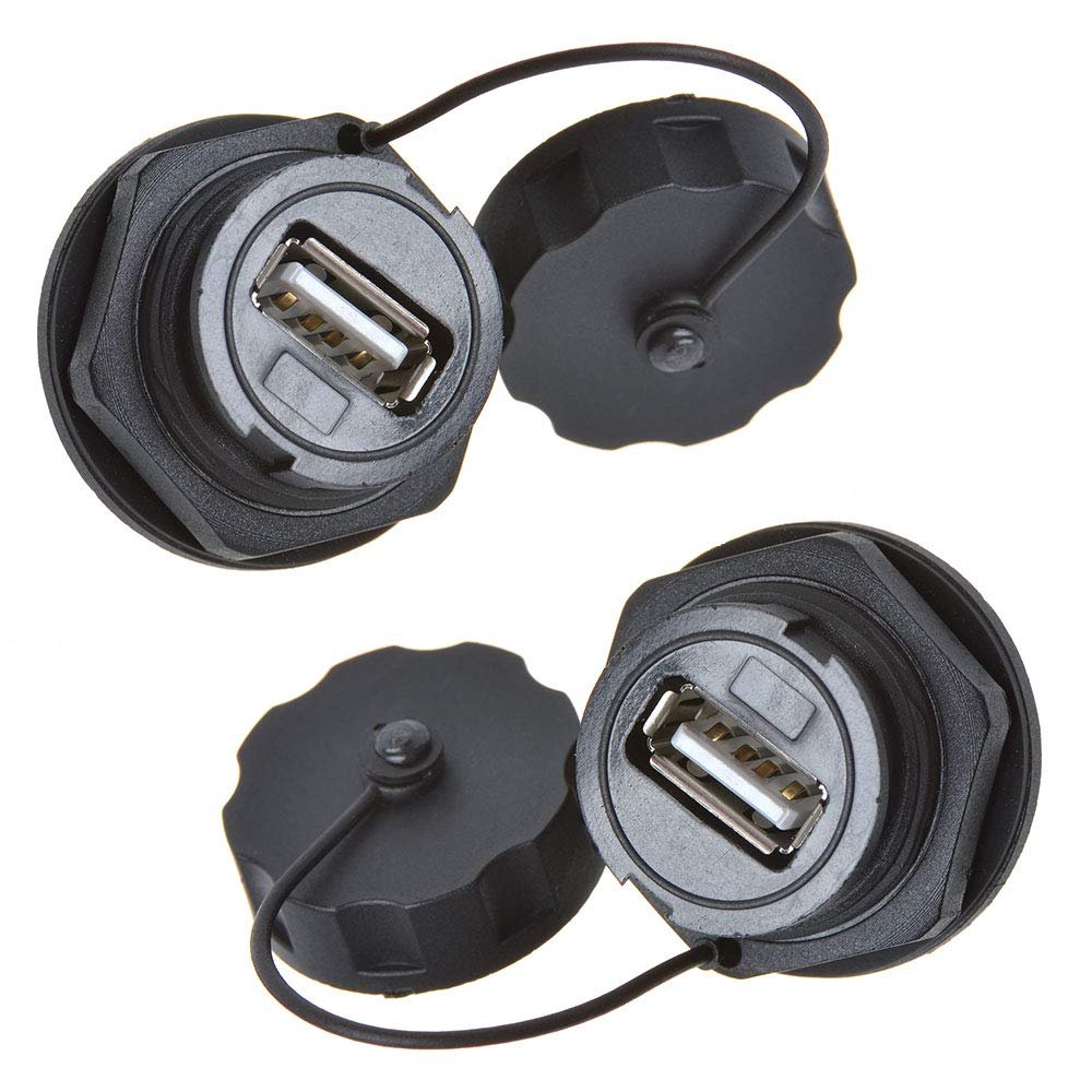ANMBEST 2PCS USB2.0 IP67 Waterproof Connector Female to Female Coupler