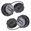 ANMBEST 2PCS USB2.0 IP67 Waterproof Connector Female to Female Coupler view 1