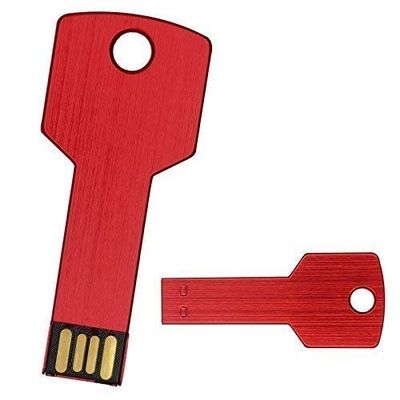 10Pack 2.0 USB Flash Drive Metal Key Design Metal Key Shaped Memory Stick USB Disk (2.0/4GB, Red)