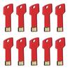 10Pack 2.0 USB Flash Drive Metal Key Design Metal Key Shaped Memory Stick USB Disk (2.0/4GB, Red) view 2