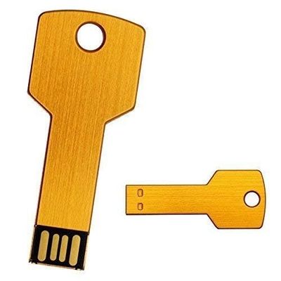 10Pack 2.0 USB Flash Drive Metal Key Design Metal Key Shaped Memory Stick USB Disk (2.0/128GB, Orange)