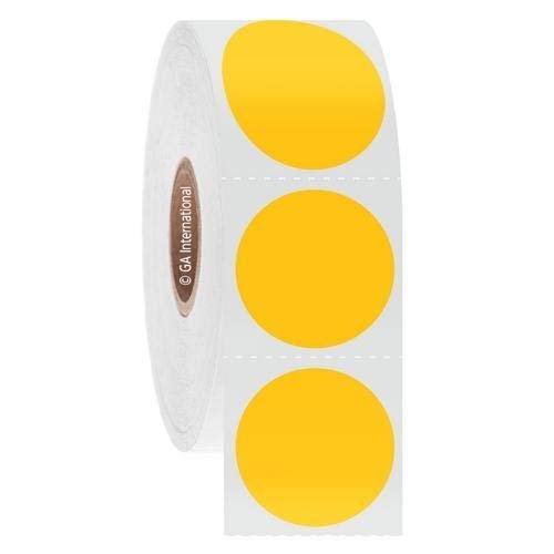 LabTAG JTTA-115C1-1YE, NitroTAG Deep-Freeze Barcode Labels, Yellow (5 Rolls of 1000 Labels)