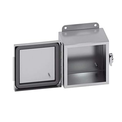 B-Line 12106-4XSCHC Panel Enclosure, 10 in W x 6 in D, NEMA 4X, 304 Stainless Steel