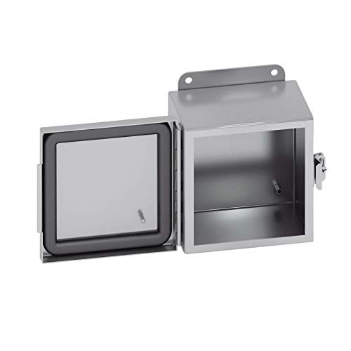 B-Line 12106-4XSCHC Panel Enclosure, 10 in W x 6 in D, NEMA 4X, 304 Stainless Steel