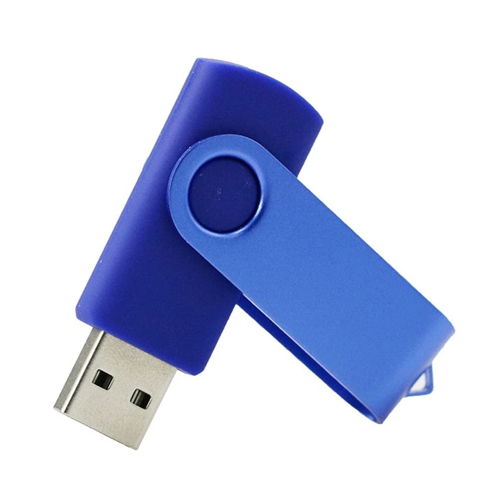 16GB Rotate Shape USB 2.0 Flash Drive USB Flash Drive PenDrive Memorias USB Memory Stick USB Drive USB Flash Disk Thumb Drive U Disk Pen Drive USB Stick (Dark Blue)