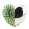 128GB Heart Shape USB Flash Drive USB Drives Memory Stick Thumb Drives USB 2.0 Disk Pen Drive Pen Drive Date Storage Flash Disk Zip Drive USB Stick USB Drive (Green) view 2