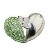 128GB Heart Shape USB Flash Drive USB Drives Memory Stick Thumb Drives USB 2.0 Disk Pen Drive Pen Drive Date Storage Flash Disk Zip Drive USB Stick USB Drive (Green) view 3