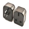 VCT VP-18 UK to USA Plug Adapter Converts 3 pin British Plug to 3 Prong Grounded USA Wall Plug view 2