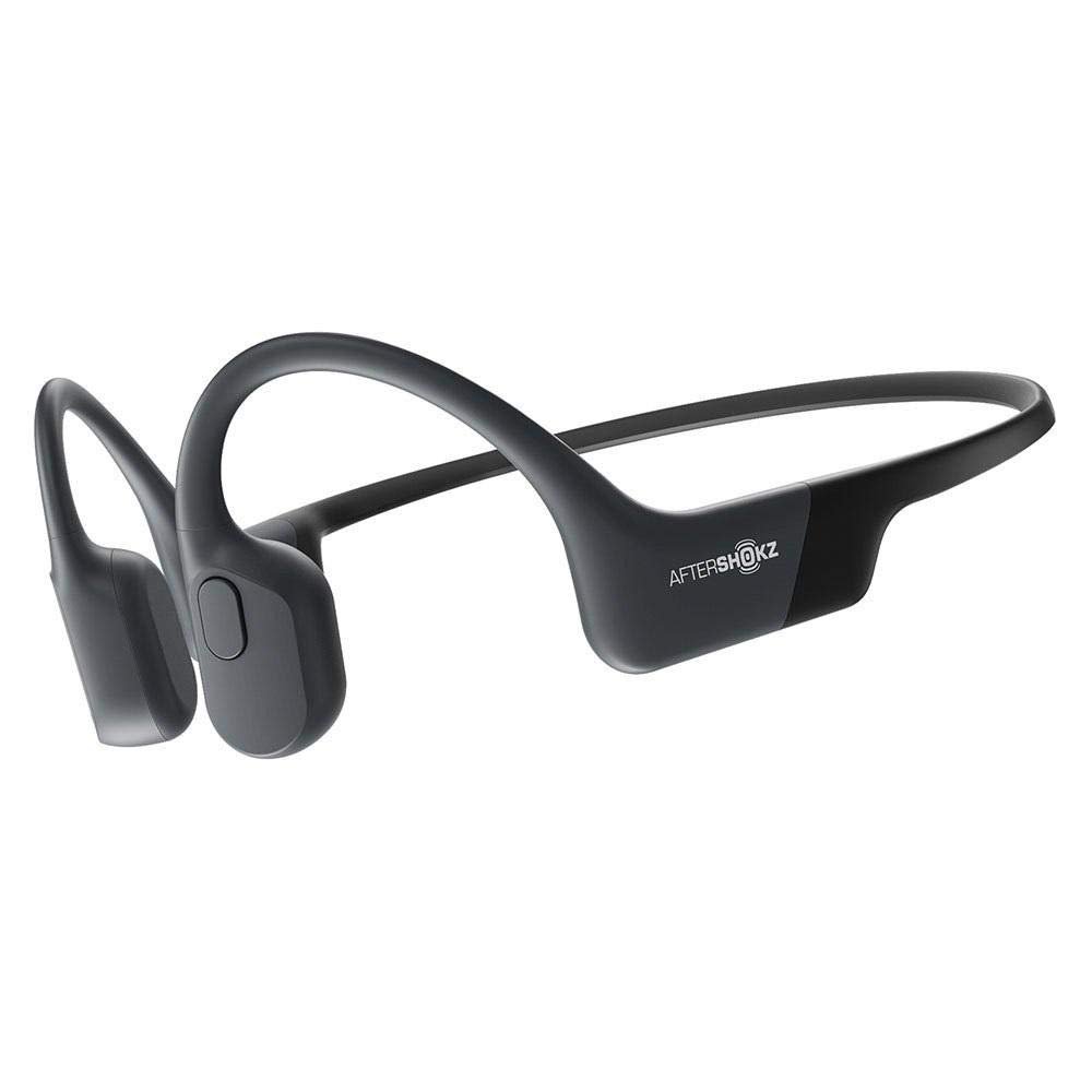 Aftershokz Aeropex (Rebranded as Shokz OpenRun) - Open-Ear Bluetooth Bone Conduction Sport Headphones - Sweat Resistant Wireless Earphones for Workouts and Running - Built-in Mic
