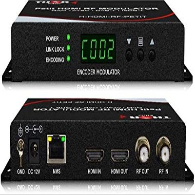 Thor Broadcast HDMI to Coax Modulator Send HDMI Video Source up 1080p to All TVs as HD CATV QAM or ATSC Channels