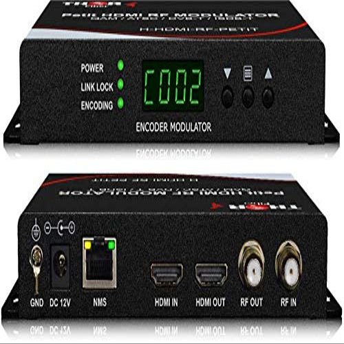 Thor Broadcast HDMI to Coax Modulator Send HDMI Video Source up 1080p to All TVs as HD CATV QAM or ATSC Channels