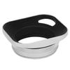 Haoge LH-ES3 Square Metal Lens Hood Hollow Out Designed with 49mm Adapter Ring for Fujifilm Fuji FinePix X100 X100S X100T X70 X100F X100V Camera Replaces Fujifilm LH-X100 AR-X100 LH-X70 Silver view 1