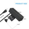 CCCEI 3 Outlet Desk Clamp Power Strip with USB Ports, Desktop Power Strip Surge Protector 1200J. Table Mount Charging Power Station, on Edge Power Outlet 125V 12A 1500W. view 3
