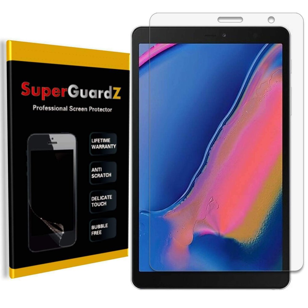 [2-Pack] for Samsung Galaxy Tab A 8.0 (2019) Screen Protector - SuperGuardZ, Ultra Clear, Anti-Scratch, Anti-Bubble [Lifetime Replacement] + 2 Stylus Pen