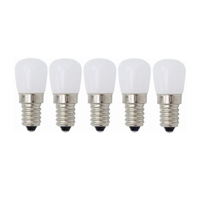 LLP-LED E14 Small Edison Screw Appliance Bulb, LED, 3W (Equivalent to 20W), for Fridge Refrigerator,Sewing Machine,Cooker Hood Lighting,220V,[Energy Class A++],Pack of 5 (Color : Cool Whtie)