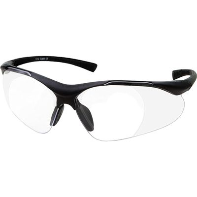 grinderPUNCH Full Lens Magnification Safety Glasses Readers ANSI Z87 Impact Resistant Diopter Magnifying Reading Glasses (+1.00 Diopter)