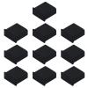 Antrader 10pcs Plastic USB Type A Male Anti-Dust Stopper Plug Cover Protector Cap, Black view 1