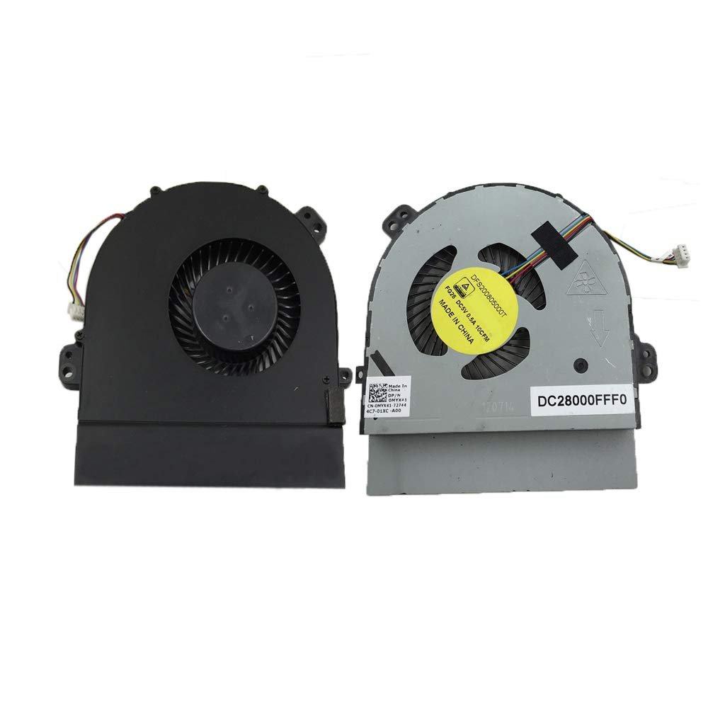 Laptop GPU Fan for Alienware 17 R2 R3 DC28000FFF0 DFS200805000T FG26 0MYX41 MYX41 DC5V 0.5A New