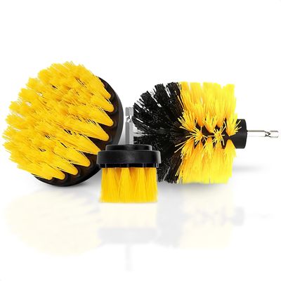 3 Pcs Drill Brush Scrubber Set, Multi-Surface, Nylon 2/3.5/4 in Heads