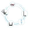 3PCS Dual-Band Router 5dBi 2.4G/5G Antenna High Gain SMA Antenna Network Card External Antenna for for LAN/Router, Suitable for RT-AC68u AC66U view 2