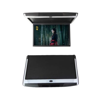 Kunfine Car 17.3 Inch Overhead Monitor Screen Display LED Vehicle Flip Down Roof Mount Console HDMI TV Player Control Panel NO DVDBeige
