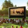 XHYCPY 20 Feet Inflatable Projector Screen Outdoor Inflatable Movie Screen with Air Blower Storage Bag, Easy Set Up Blow Up Screen for Backyard Movie Night, Theme Parties, Celebrations view 2