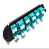 RiteAV - CCH LC/LC (12 Port Duplex w/24 Fiber Connectors) Adapter Patch Panel (Non-LGX) Aqua/Black (50/125) for Aqua OM4 Multimode 40Gb view 1