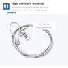 Diyeeni Notebook Security Lock 90-Degree Swivel Cable Joint Lock Cable Digit Password 4-Digit resettable Function Lock Laptop Security Locks, Fortitude and Stability view 3