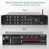 Pyle 8-Channel Wireless Bluetooth Power Amplifier - 4000W Rack Mount Multi Zone Sound Mixer Audio Home Stereo Receiver Box System w/ RCA, USB, AUX - For Speaker, PA, Theater, Studio/Stage - PT8050CH view 2