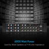 Pyle 8-Channel Wireless Bluetooth Power Amplifier - 4000W Rack Mount Multi Zone Sound Mixer Audio Home Stereo Receiver Box System w/ RCA, USB, AUX - For Speaker, PA, Theater, Studio/Stage - PT8050CH view 3