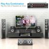 Pyle 8-Channel Wireless Bluetooth Power Amplifier - 4000W Rack Mount Multi Zone Sound Mixer Audio Home Stereo Receiver Box System w/ RCA, USB, AUX - For Speaker, PA, Theater, Studio/Stage - PT8050CH view 4