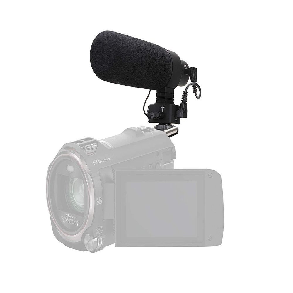 Advanced Super Cardioid Microphone for Sony HXR-NX100 (Stereo/Shotgun) with Dead Cat Wind Muff