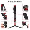Avella A324D Aluminum 67 Inch Camera Monopod Professional Telescopic Video Monopods Base Tripod for Canon Nikon Sony Olympus Panasonic DSLR Camera Black view 2