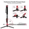 Avella A324D Aluminum 67 Inch Camera Monopod Professional Telescopic Video Monopods Base Tripod for Canon Nikon Sony Olympus Panasonic DSLR Camera Black view 4