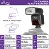 Altura Photo AP-305C Flash for Canon 2.4G E-TTL Wireless Compact Camera Speedlite Flash for Canon EOS R R5 R6 R7 R8 RP 90D 80D 70D SL2 T7I T6 T6I 5D 6D 7D M6 M50 view 2