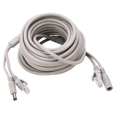 CCTV Cable, 5M / 10M / 15M / 20M AHD Video Power Cable for CCTV Security Camera Surveillance System, 2.1mm DC Power Connector(15M)