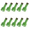 10Pack 2.0 USB Flash Drive Metal Key Design Metal Key Shaped Memory Stick USB Disk (2.0/128GB, Green) view 2