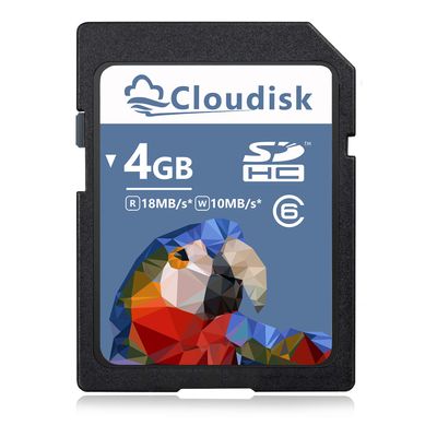 Cloudisk SD Card 4GB SDHC Class 6 Flash Memory Card 4 GB Digital Camera Cards (4 GB)