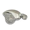 32GB Heart Shape USB Flash Drive USB Drives Memory Stick Thumb Drives USB 2.0 Disk Pen Drive Pen Drive Date Storage Flash Disk Zip Drive USB Stick USB Drive (Silver) view 2